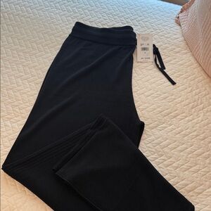Splendid Black Knit Signature Pull-On Pants with Drawstring